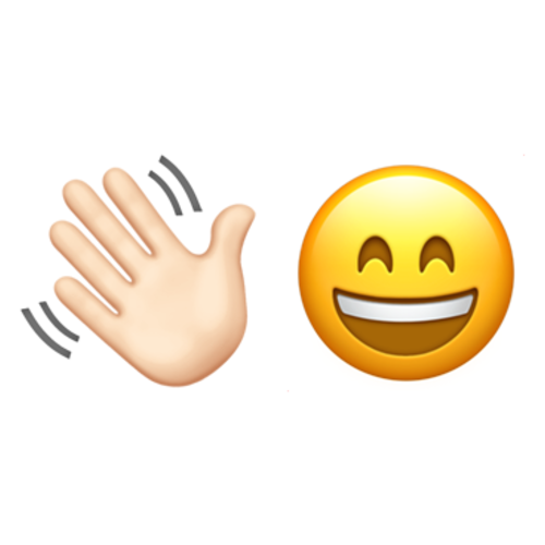 👋🏻😄 Emoji Domain iOS rendering